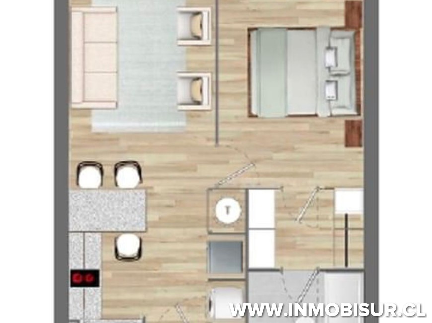 Venta en Puerto Montt | Venta Departamento Amoblado Edificio Buin.